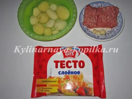 Пиріг з листкового тіста з фаршем і картоплею рецепт з фото (тесту) Пиріг з листкового тіста з фаршем і картоплею рецепт з фото