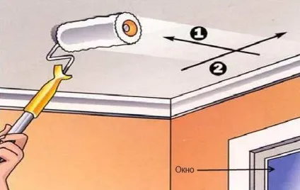 Побілка стелі своїми руками послідовність етапів роботи (як білити стелю) Побілка стелі своїми руками послідовність етапів роботи