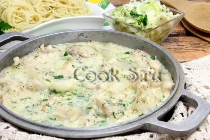 Підлива з курячого філе зі сметаною - покроковий рецепт з фото, страви з курки (рецепт) Підлива з курячого філе зі сметаною - покроковий рецепт з фото, страви з курки