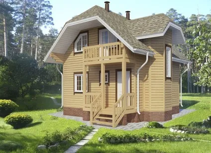 Будівництво будинків з бруса під ключ, недорого