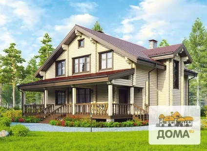 Будівництво будинків з бруса під ключ, недорого