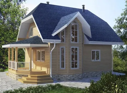 Будівництво будинків з бруса під ключ, недорого