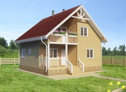 Будівництво будинків з бруса під ключ, недорого