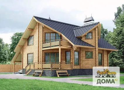 Будівництво будинків з бруса під ключ, недорого