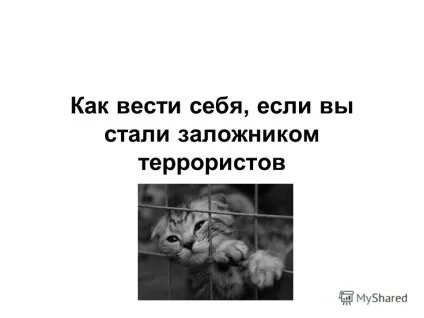 Презентація на тему як вести себе, якщо ви стали заручником терористів (якщо ви стали заручником терористів.) Презентація на тему як вести себе, якщо ви стали заручником терористів