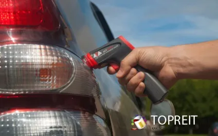 Прилад для вимірювання товщини лакофарбового покриття автомобіля (вимірювання) Прилад для вимірювання товщини лакофарбового покриття автомобіля