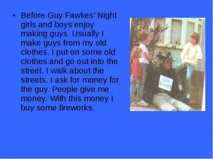 Презентація по темі guy fawkes - day (день гаю фокса)