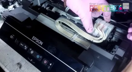 Прокачування чорнила epson l100, l110, l200, l210, l350, l355, l800 (l200) Прокачування чорнила epson l100, l110, l200, l210, l350, l355, l800
