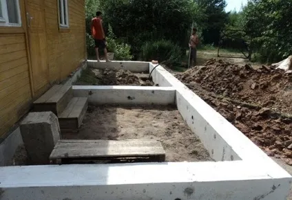 Прибудова до будинку з піноблоків - будівництво будинків і конструкцій з піноблоків (дерев'яному будинку пінобетону) Прибудова до будинку з піноблоків - будівництво будинків і конструкцій з піноблоків