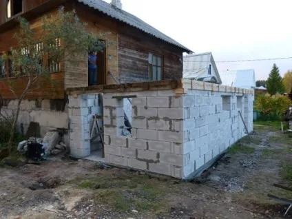 Прибудова до будинку з піноблоків - будівництво будинків і конструкцій з піноблоків (будівництво) Прибудова до будинку з піноблоків - будівництво будинків і конструкцій з піноблоків
