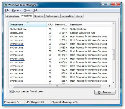 Процес svchost в windows, що це вірус чи ні (процес) Процес svchost в windows, що це вірус чи ні