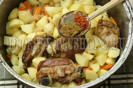 Рагу з курки з картоплею і овочами (курки) Рагу з курки з картоплею і овочами