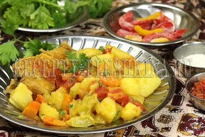 Рагу з курки з картоплею і овочами (курки) Рагу з курки з картоплею і овочами