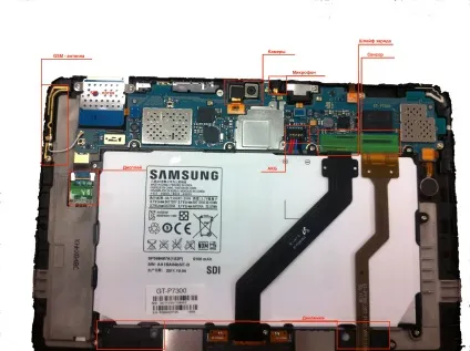 Розбирання планшета samsung galaxy tab 8 (samsung) Розбирання планшета samsung galaxy tab 8