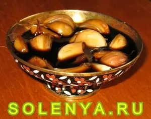 Рецепт - часник маринований по-корейськи (в соєвому соусі) (маринований) Рецепт - часник маринований по-корейськи (в соєвому соусі)