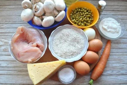 Рисова запіканка з куркою в духовці (запіканка) Рисова запіканка з куркою в духовці