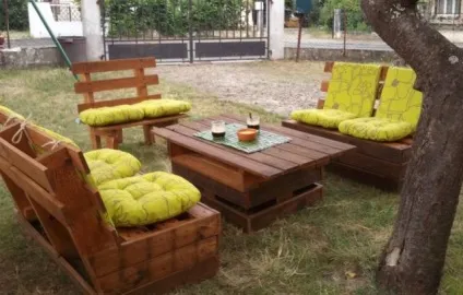 Садові меблі з піддонів (меблі) Садові меблі з піддонів