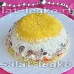 Салат з курки з грибами, рецепт з фото дуже смачний (зелень петрушки) Салат з курки з грибами, рецепт з фото дуже смачний
