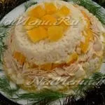 Салат - гранатовий браслет - з копченою куркою, рецепт з фото (гранат) Салат - гранатовий браслет - з копченою куркою, рецепт з фото