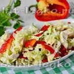 Салат з курки з грибами, рецепт з фото дуже смачний (зелень петрушки) Салат з курки з грибами, рецепт з фото дуже смачний