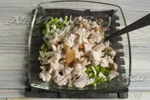 Салат - гранатовий браслет - з копченою куркою, рецепт з фото (салат) Салат - гранатовий браслет - з копченою куркою, рецепт з фото