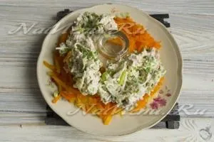 Салат - гранатовий браслет - з копченою куркою, рецепт з фото (картопля) Салат - гранатовий браслет - з копченою куркою, рецепт з фото