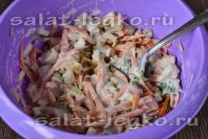 Салат з курки з яблуком і ананасом - рецепт з фото