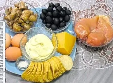 Салат соняшник покроковий рецепт з фото без грибів (рецепт) Салат соняшник покроковий рецепт з фото без грибів