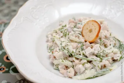 Салат з копченою куркою і квасолею (салати) Салат з копченою куркою і квасолею