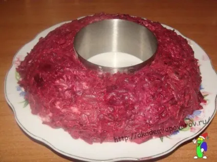 Салат гранатовий браслет з копченою куркою, академія кухарів (Починаємо приготування салату) Салат гранатовий браслет з копченою куркою, академія кухарів