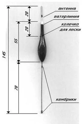 Саморобний рибальський поплавець