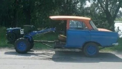 Саморобний причіп до мотоблока