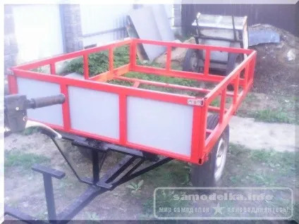 Саморобний причіп до мотоблока