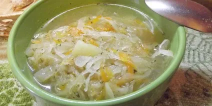 Щи із квашеної капусти - покрокові рецепти приготування з фото