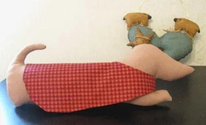 Шиємо таксу в стилі тильда - ярмарок майстрів - ручна робота, handmade (тканину для тіла) Шиємо таксу в стилі тильда - ярмарок майстрів - ручна робота, handmade