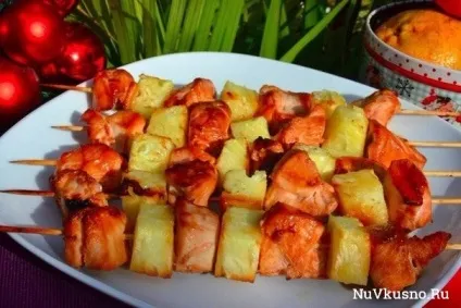 Шашлик з курки з ананасом (шашлик) Шашлик з курки з ананасом