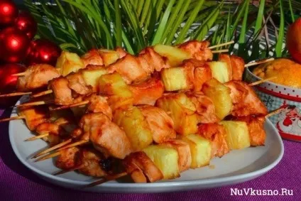 Шашлик з курки з ананасом (шашлик) Шашлик з курки з ананасом