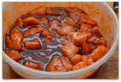 Шашлик з курки з ананасом, готуємо разом (шашлик) Шашлик з курки з ананасом, готуємо разом