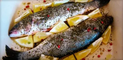 Сібас в духовці запечений в фользі з овочами, картоплею і в солі рецепти приготування з фото і (сібас) Сібас в духовці запечений в фользі з овочами, картоплею і в солі рецепти приготування з фото і