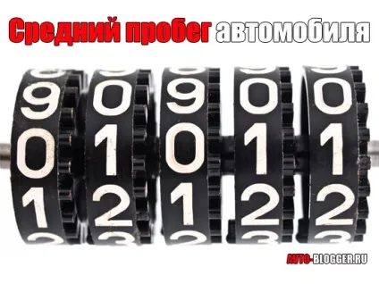 Середній пробіг автомобіля, автоблог