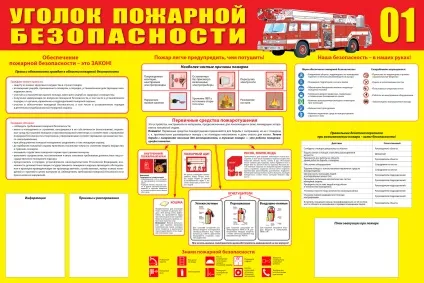 Стенд куточок пожежної безпеки, правила пожежної безпеки стенд (куточок) Стенд куточок пожежної безпеки, правила пожежної безпеки стенд