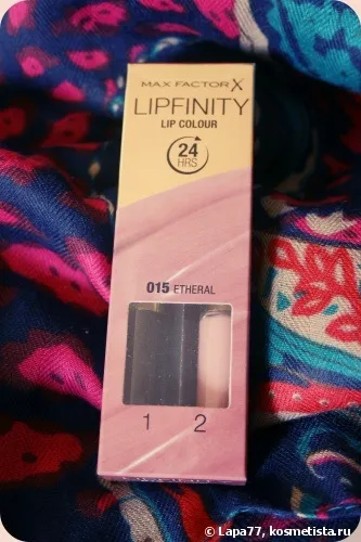 Стійка помада мax factor lipfinity lip colour 015 etheral відгуки