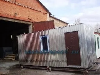 Будівельний вагончик своїми силами, рухливий і стаціонарний варіанти (своїми) Будівельний вагончик своїми силами, рухливий і стаціонарний варіанти