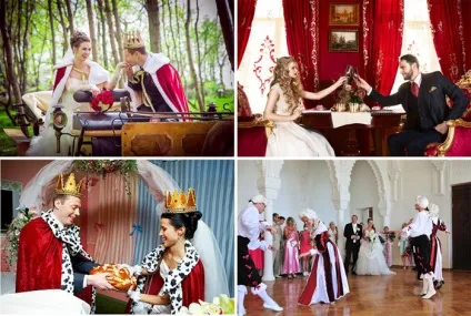 Весілля в королівському стилі - сценарій торжества і оформлення, фото і відео