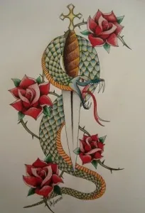 Тату змія (значення, фото, ескізи), tattoofotos (татуювання з тваринами) Тату змія (значення, фото, ескізи), tattoofotos