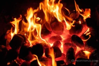 Температура горіння дров в печі