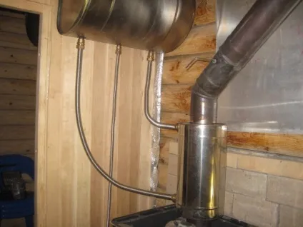 Теплообмінник для банної печі c баком для води (баком) Теплообмінник для банної печі c баком для води