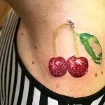 Тату вишеньки фото, значення і ескізи