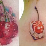 Тату вишеньки фото, значення і ескізи