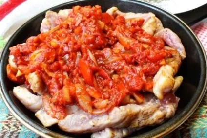 Свинина смажена з овочами помідорами, морквою, цибулею - фоторецепт, beautyinfo (цибулею) Свинина смажена з овочами помідорами, морквою, цибулею - фоторецепт, beautyinfo